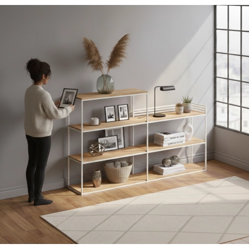 KONSOLA - REGAŁ BIAŁY SKD-365